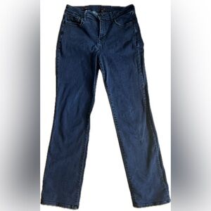 NYDJ Marilyn Straight Lift and Tuck Blue Jeans Mid-Rise - Women’s 10